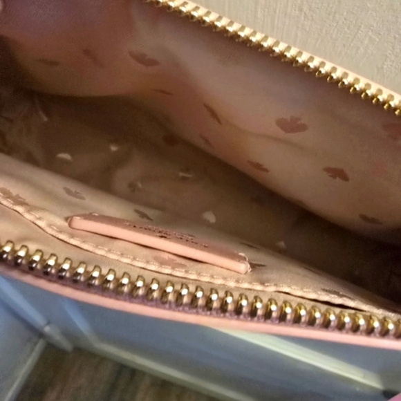 NWT! Kate Spade Pink Crossbody Bag w Metallic Sheen! Glitter bags no longer made - Picture 7 of 9